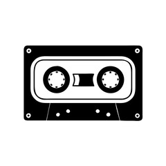 cassette tape icon, cassette tape silhouette vector illustration-simple silhouette illustration of cassette tape,cassette tape vector