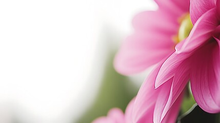 Fototapeta premium Close-up view of delicate pink dahlia petals.