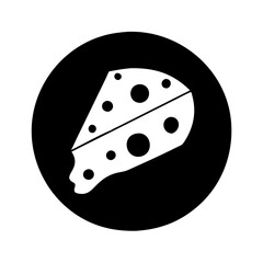 cheese icon, cheese silhouette vector illustration-simple silhouette illustration of cheese,cheese vector