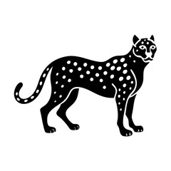 cheetah icon, cheetah silhouette vector illustration-simple silhouette illustration of cheetah,cheetah vector