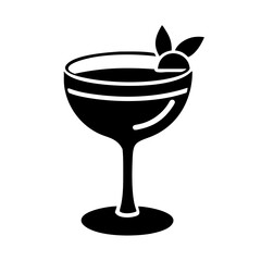 cocktail glass icon, cocktail glass silhouette vector illustration-simple silhouette illustration of cocktail glass,cocktail glass vector