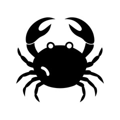 crab icon, crab silhouette vector illustration-simple silhouette illustration of crab,crab vector