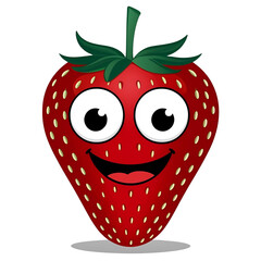 Obraz premium Strawberry Cartoon