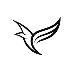 Fototapeta premium abstract bird logo