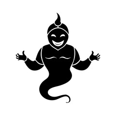 djinn icon, djinn silhouette vector illustration-simple silhouette illustration of djinn,djinn vector