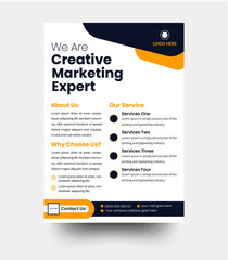a bundle of 5 templates of a5 flyer, Flyer template layout design. Corporate creative colorful business flyer template. 
