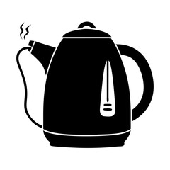 Obraz premium electric kettle icon, electric kettle silhouette vector illustration-simple silhouette illustration of electric kettle,electric kettle vector
