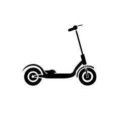 electric scooter icon, electric scooter silhouette vector illustration-simple silhouette illustration of electric scooter,electric scooter vector