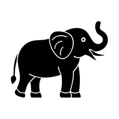 elephant icon, elephant silhouette vector illustration-simple silhouette illustration of elephant,elephant vector