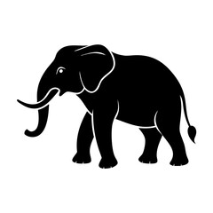 elephant icon, elephant silhouette vector illustration-simple silhouette illustration of elephant,elephant vector