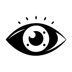 eye for visibility icon, eye for visibility silhouette vector illustration-simple silhouette illustration of eye for visibility,eye for visibility vector