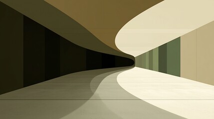 Obraz premium Abstract architectural background features fluid shapes monochrome gradients and subtle textures serving as a creative canvas for futuristic design ideas