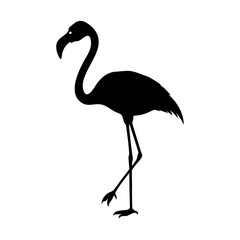 flamingo icon, flamingo silhouette vector illustration-simple silhouette illustration of flamingo,flamingo vector