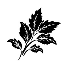 fresh herbs icon, fresh herbs silhouette vector illustration-simple silhouette illustration of fresh herbs,fresh herbs vector