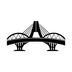 futuristic bridge icon, futuristic bridge silhouette vector illustration-simple silhouette illustration of futuristic bridge,futuristic bridge vector