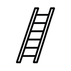 Outline Vector Ladder Icon Illustration