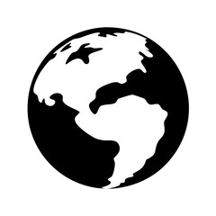 globe icon, globe silhouette vector illustration-simple silhouette illustration of globe,globe vector