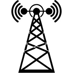 Creative details Network Tower icon vector illustration 