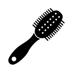 grooming brush icon, grooming brush silhouette vector illustration-simple silhouette illustration of grooming brush,grooming brush vector