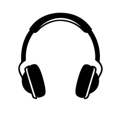 headphones icon, headphones silhouette vector illustration-simple silhouette illustration of headphones,headphones vector