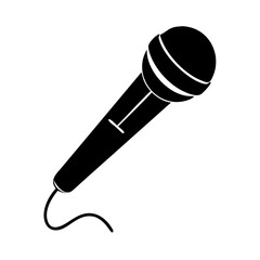 karaoke microphone icon, karaoke microphone silhouette vector illustration-simple silhouette illustration of karaoke microphone,karaoke microphone vector