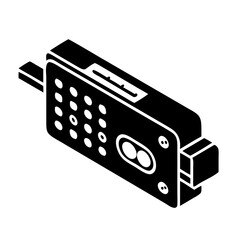 ledger lock icon, ledger lock silhouette vector illustration-simple silhouette illustration of ledger lock,ledger lock vector