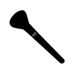 makeup brush icon, makeup brush silhouette vector illustration-simple silhouette illustration of makeup brush,makeup brush vector