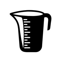 measuring cup icon, measuring cup silhouette vector illustration-simple silhouette illustration of measuring cup,measuring cup vector