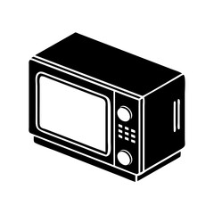 Fototapeta premium microwave icon, microwave silhouette vector illustration-simple silhouette illustration of microwave,microwave vector