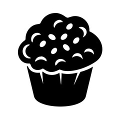 muffin icon, muffin silhouette vector illustration-simple silhouette illustration of muffin,muffin vector