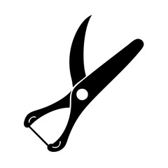 nail clippers icon, nail clippers silhouette vector illustration-simple silhouette illustration of nail clippers,nail clippers vector