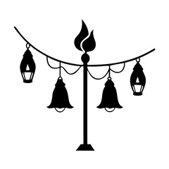 outdoor lights icon, outdoor lights silhouette vector illustration-simple silhouette illustration of outdoor lights,outdoor lights vector