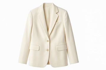 Stylish White Blazer Crafted From Soft Fabric Suitable for Formal and Casual Occasions