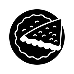 pie slice icon, pie slice silhouette vector illustration-simple silhouette illustration of pie slice,pie slice vector