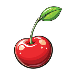 Vibrant cherry illustration