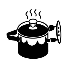 pressure cooker icon, pressure cooker silhouette vector illustration-simple silhouette illustration of pressure cooker,pressure cooker vector