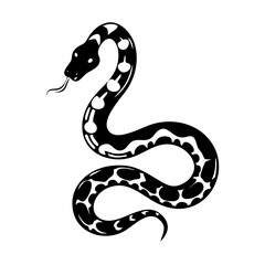 python icon, python silhouette vector illustration-simple silhouette illustration of python,python vector