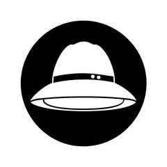 safari hat icon, safari hat silhouette vector illustration-simple silhouette illustration of safari hat,safari hat vector
