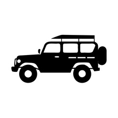 safari jeep icon, safari jeep silhouette vector illustration-simple silhouette illustration of safari jeep,safari jeep vector