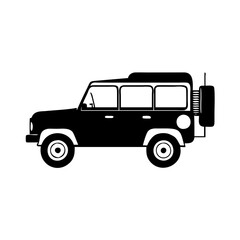 safari jeep icon, safari jeep silhouette vector illustration-simple silhouette illustration of safari jeep,safari jeep vector