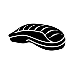 salmon fillet icon, salmon fillet silhouette vector illustration-simple silhouette illustration of salmon fillet,salmon fillet vector