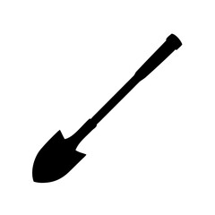 shovel icon, shovel silhouette vector illustration-simple silhouette illustration of shovel,shovel vector