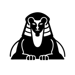 sphinx icon, sphinx silhouette vector illustration-simple silhouette illustration of sphinx,sphinx vector
