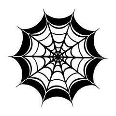 spider web icon, spider web silhouette vector illustration-simple silhouette illustration of spider web,spider web vector