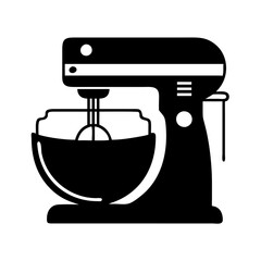 stand mixer icon, stand mixer silhouette vector illustration-simple silhouette illustration of stand mixer,stand mixer vector