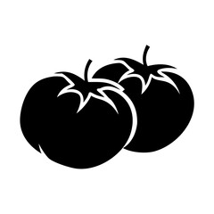 tomatoes icon, tomatoes silhouette vector illustration-simple silhouette illustration of tomatoes,tomatoes vector