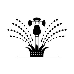 water sprinkler icon, water sprinkler silhouette vector illustration-simple silhouette illustration of water sprinkler,water sprinkler vector