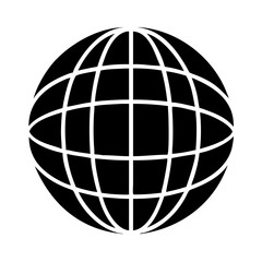 world globe icon, world globe silhouette vector illustration-simple silhouette illustration of world globe,world globe vector