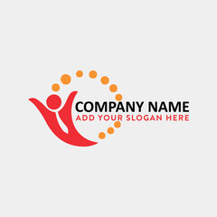 business consultant and family consultant logo design vector