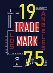 Obraz premium Slogan t-shirt design, vector illustration artistic element retro art, to be great, brooklyn, increase, urban, sport division, underground, freedom, nyc, new york city.